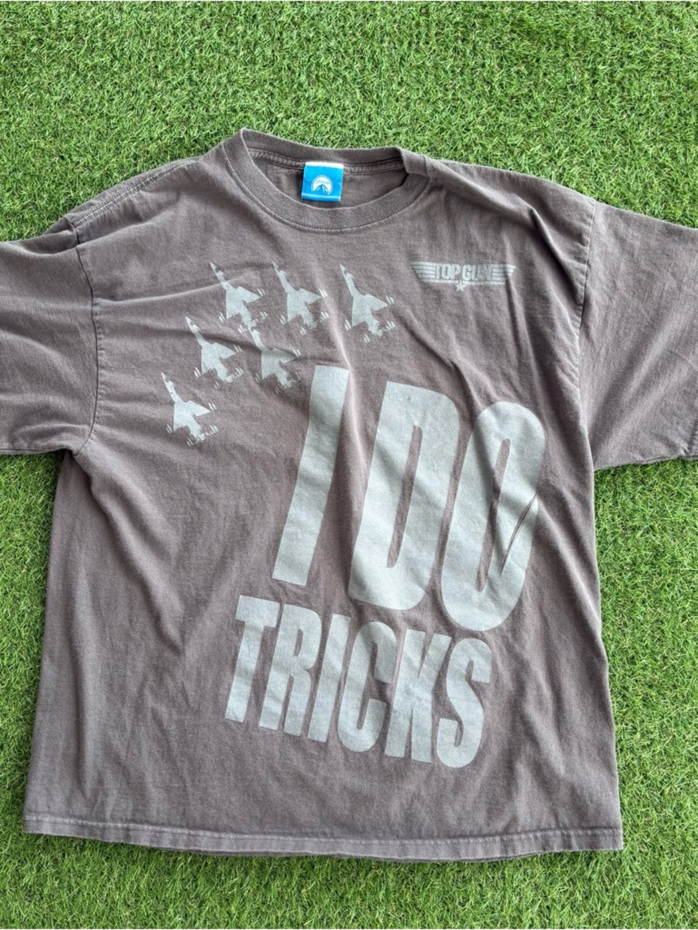Vintage Paramount Top Gun I Do Tricks Graphic T-Shirt XL